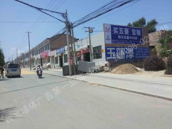 五菱宝骏汽车喷绘墙体广告